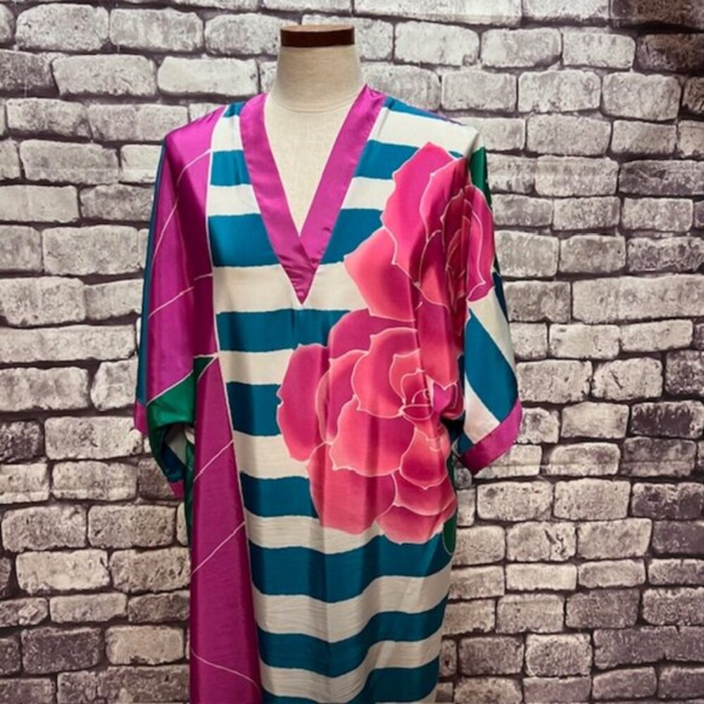 Oscar de la Renta For Swim Vintage Multicolored Coverup One Size